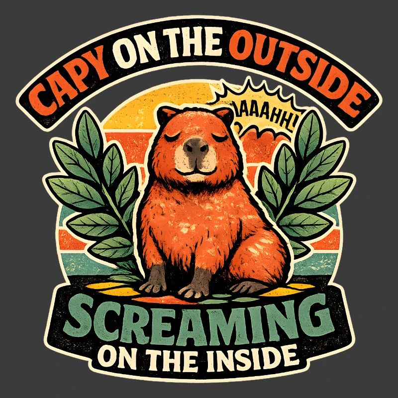 Capybara Outside Inside Screaming
