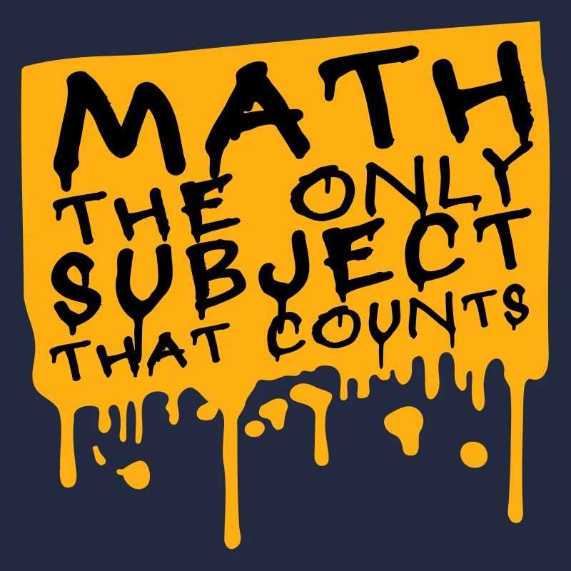 Math The Only Subject That Counts Nerd Mathe Logo