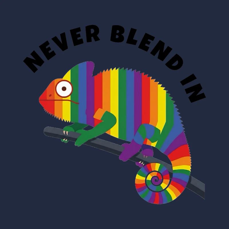 Rainbow Chameleon Pride Month