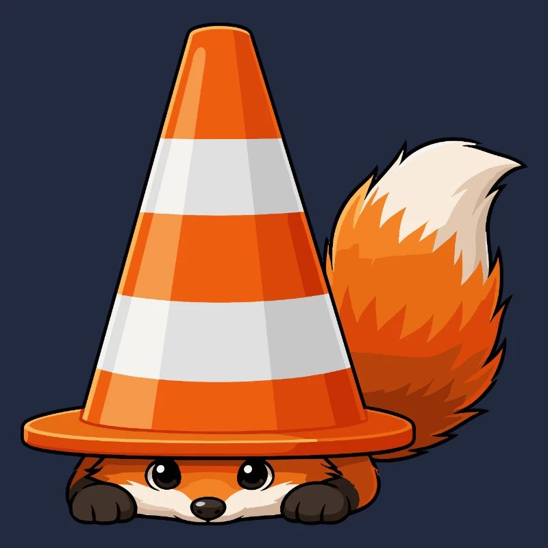 Fox under cone