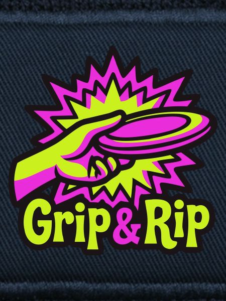 Discgolf Grip Rip Illustration