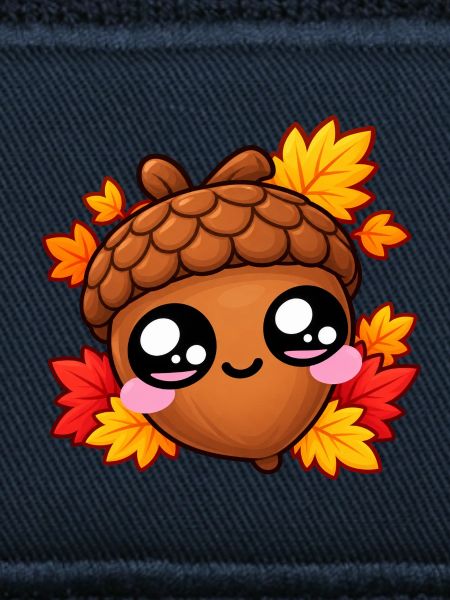 Haselnuss-Kawaii-Herbst