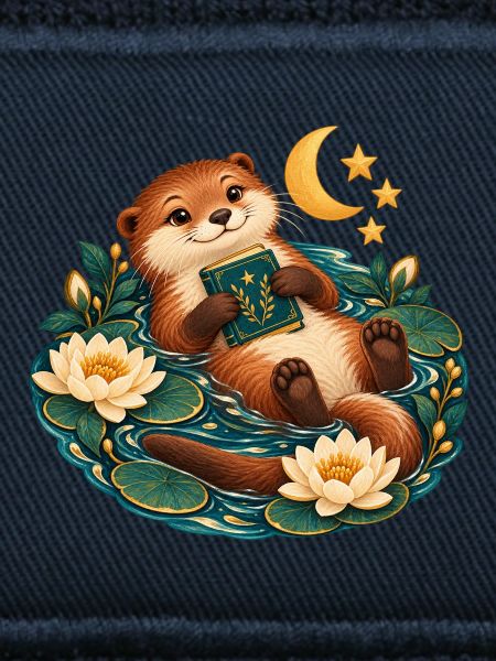 Otter Reader am Teich