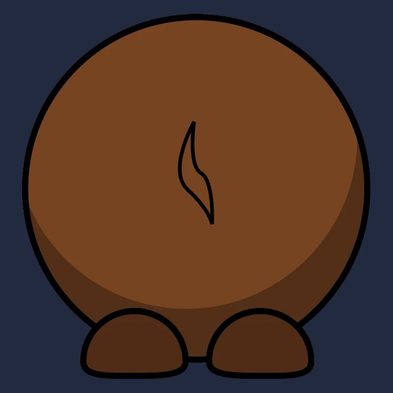 Gnu von hinten. Geschenkidee