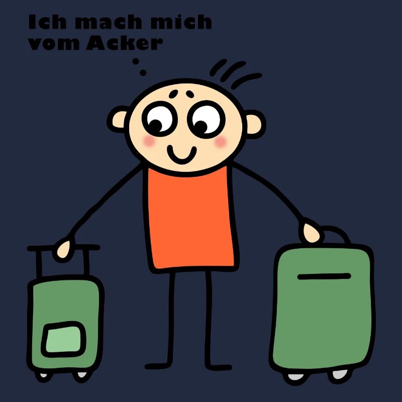 Mann mit Koffern - Mach mich vom Acker