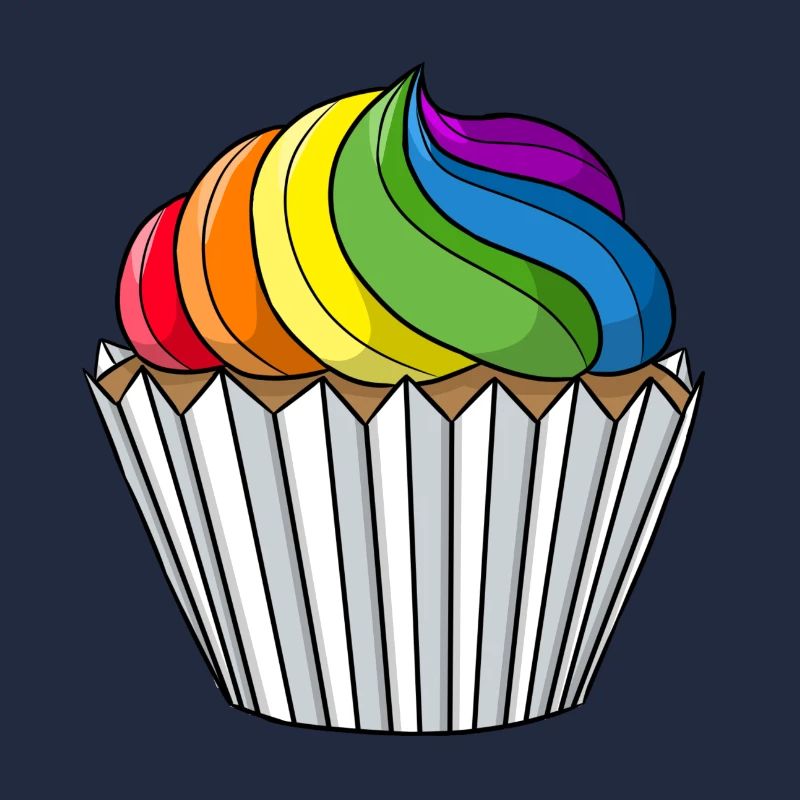 Gay Pride Cupcake