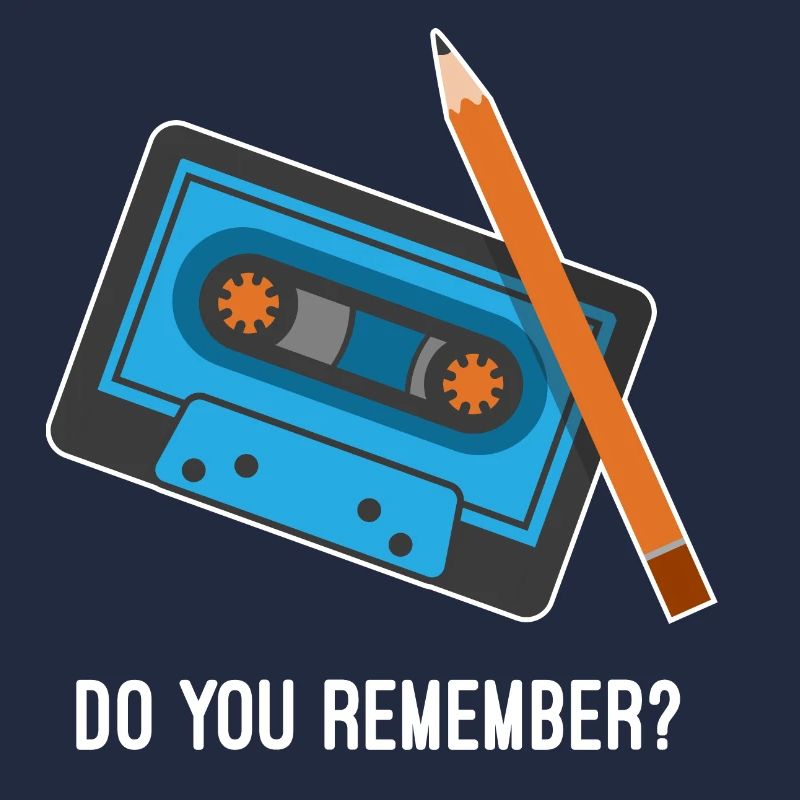 Que tu remember ? Cassette et crayon Fun Design
