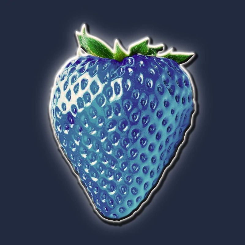 Blaue Erdbeere