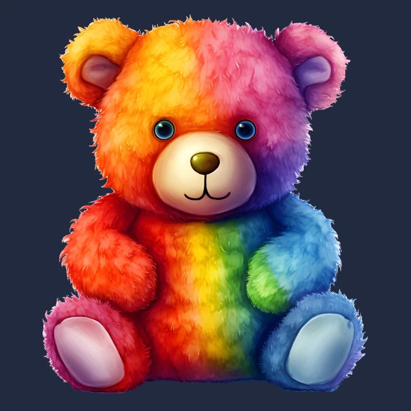 Rainbow Plush Bear Hug