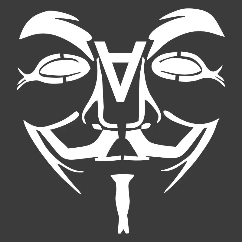 Anonymous Design Gesicht mit A