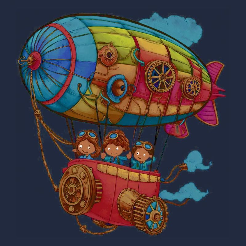 Dirigeable Steampunk habile