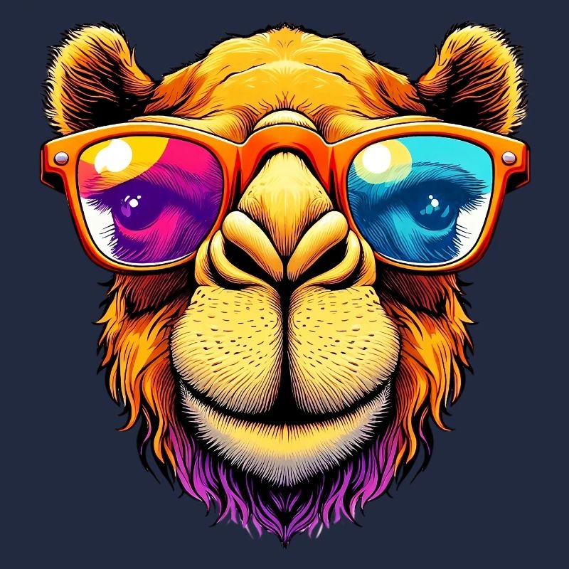 Camel mit Sonnenbrille