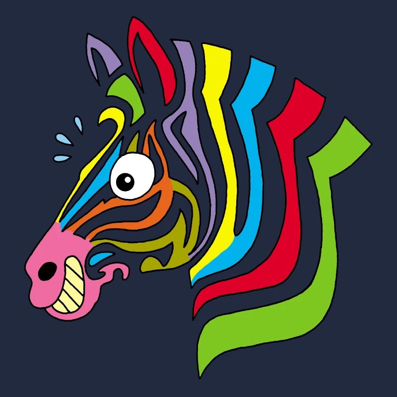 multicolored zebra