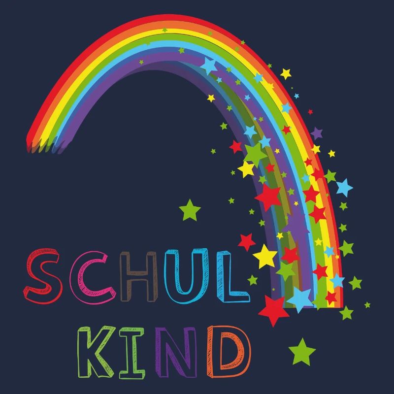 Schulkind Regenbogen