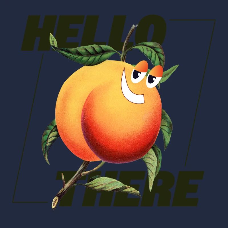 Peach Retro – Déclaration Hello There