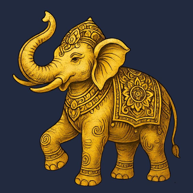 Goldener Elefant