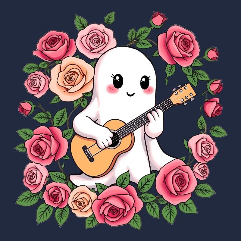 Ghost plays guitar