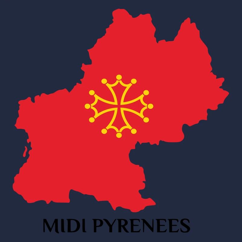 Karte der Midi-Pyrénées