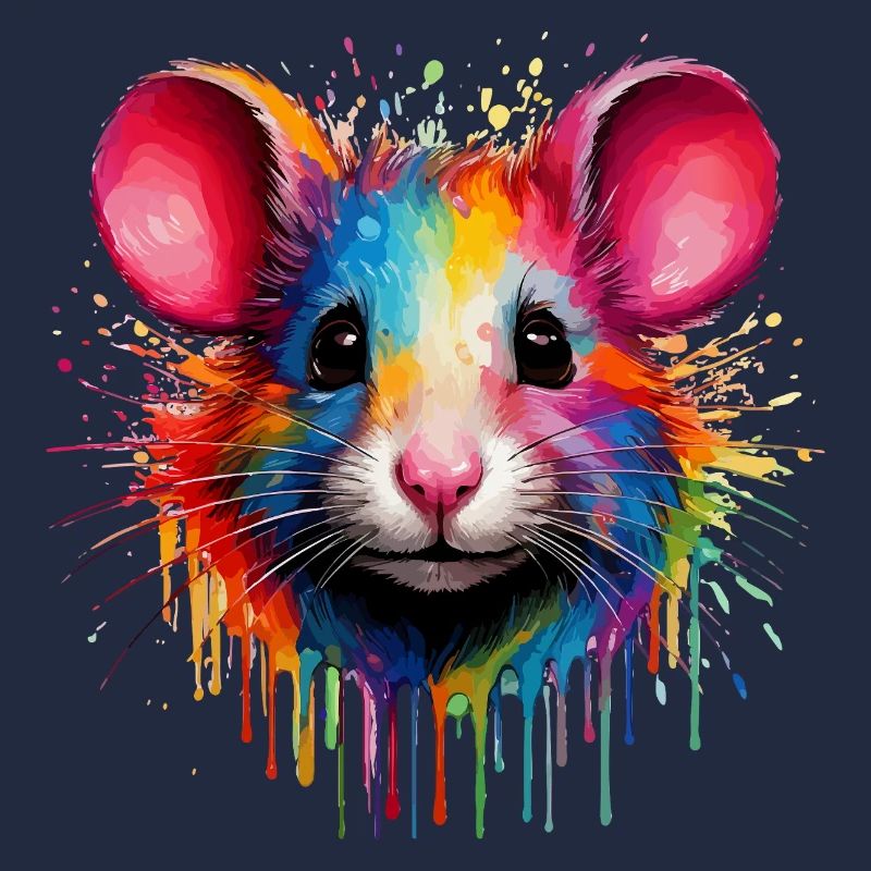 Rainbow Mouse Head