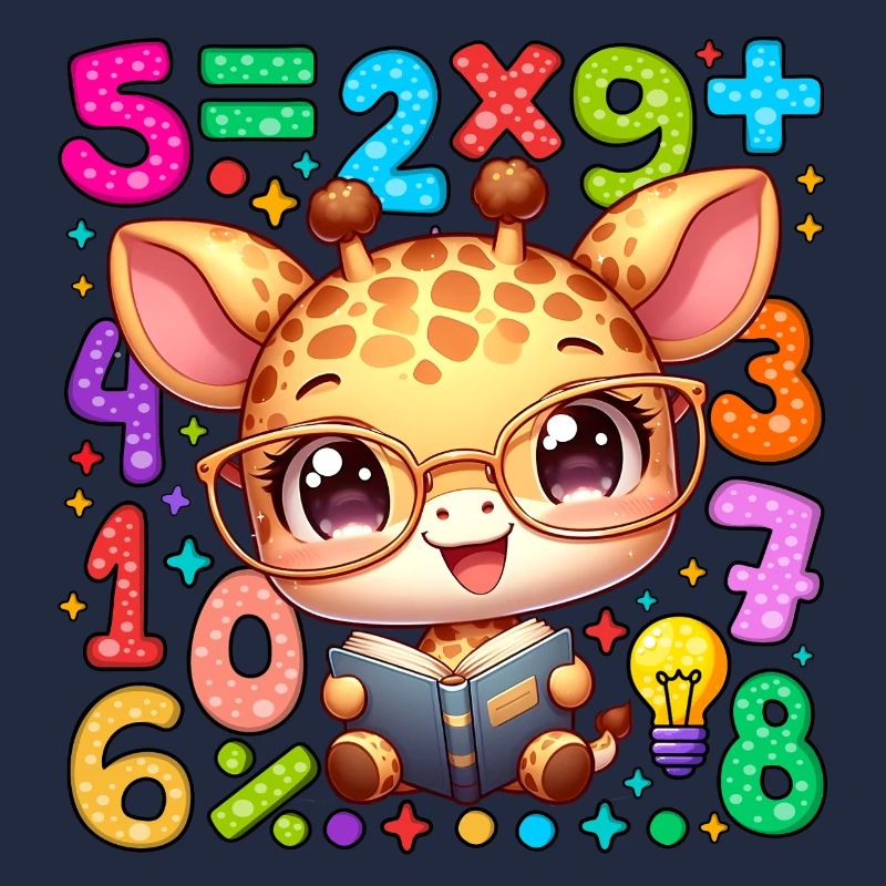 Number Day Giraffe Reading Math Book