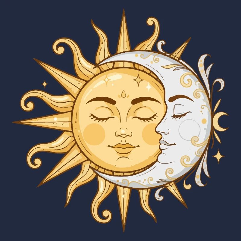 Sun and Moon Faces