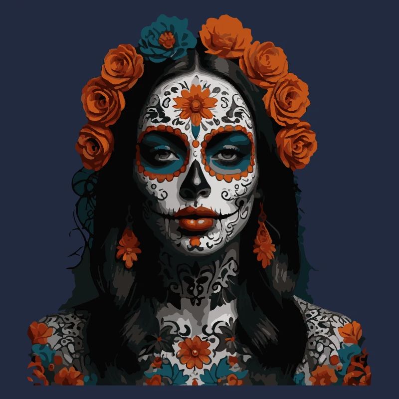 Sugar Skull Blumenkönigin