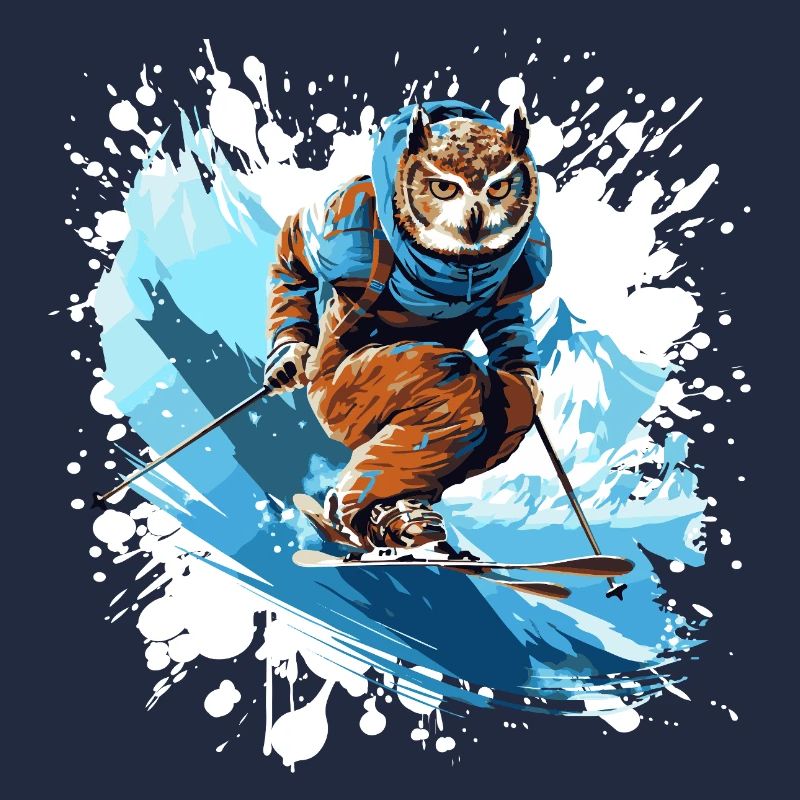 Eule Ski Skifahren