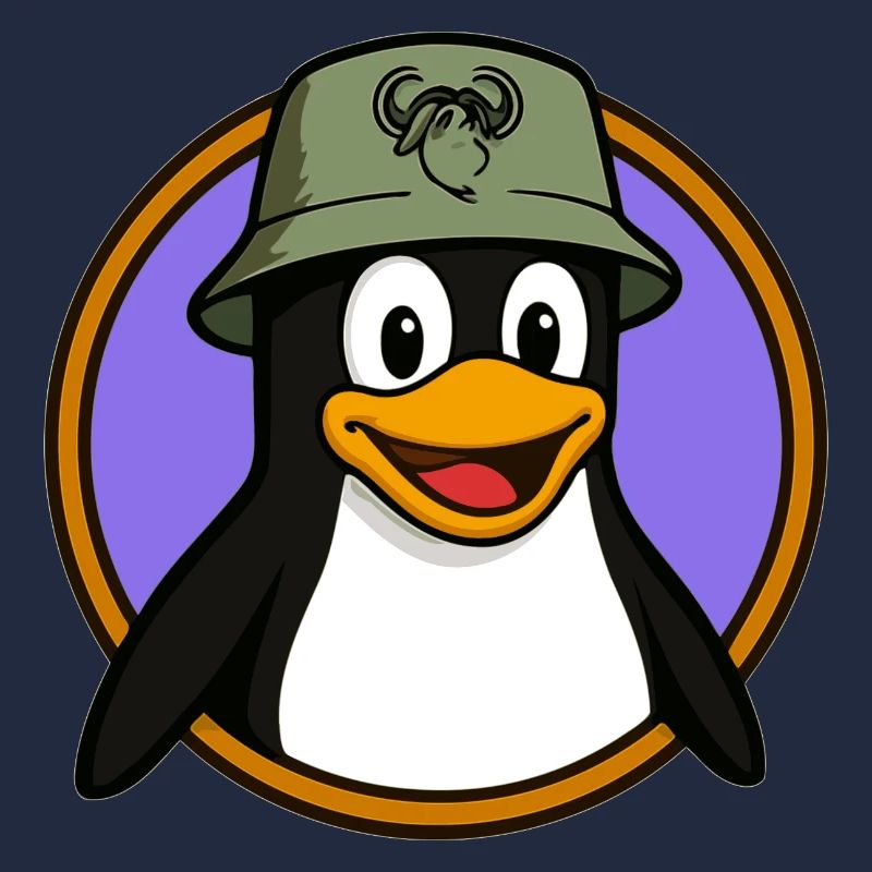 Tux Linux + GNU Hut