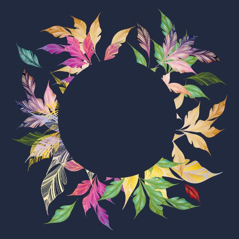 Imaginative leaf frame – delicately shimmering