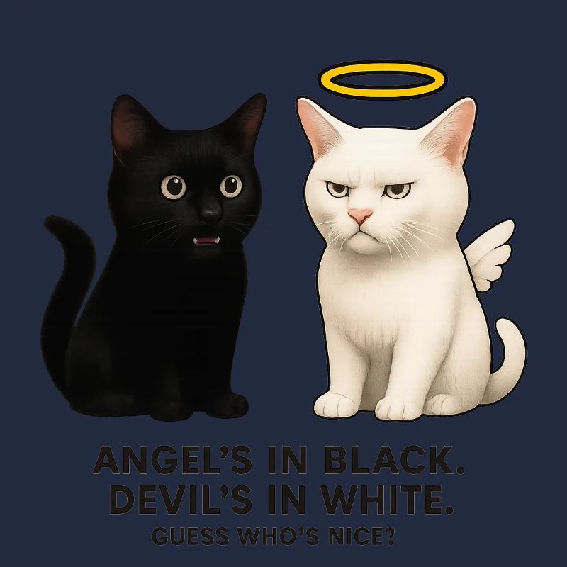 Angel vs. Devil Cats