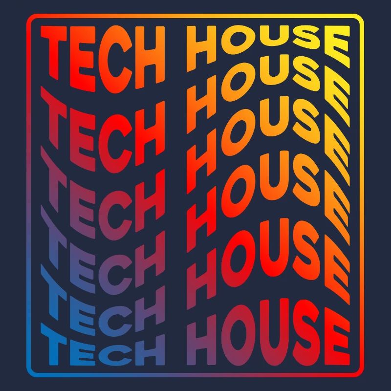 Tech House Neon Gradient Repeats