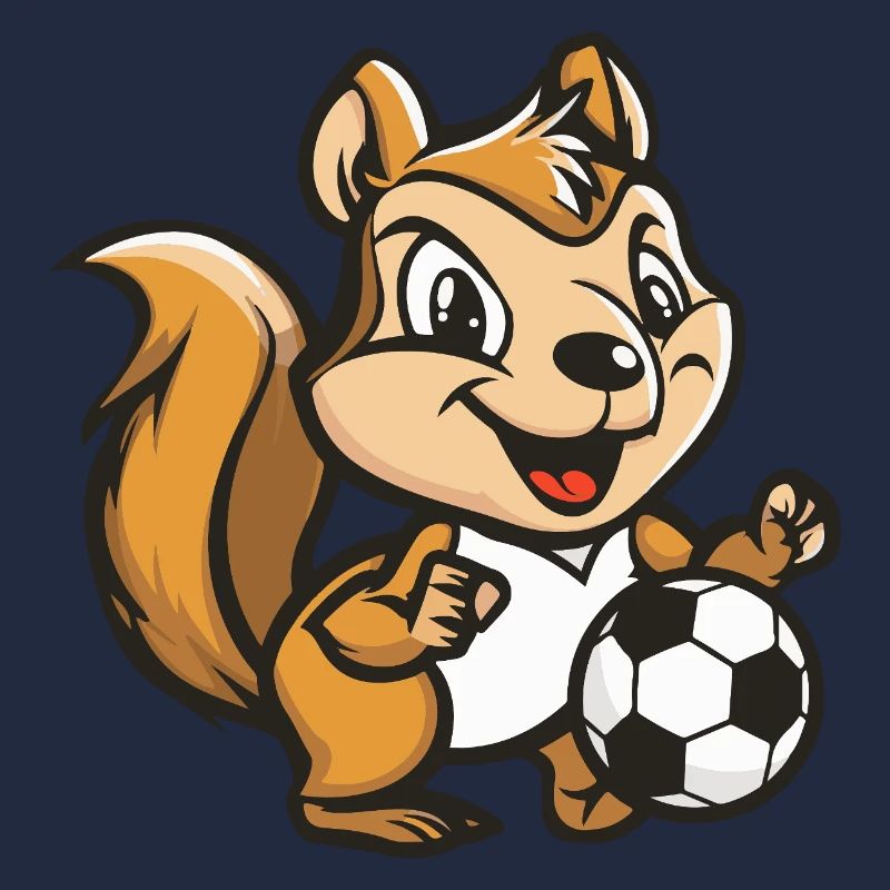 Eichhörnchen Fußball