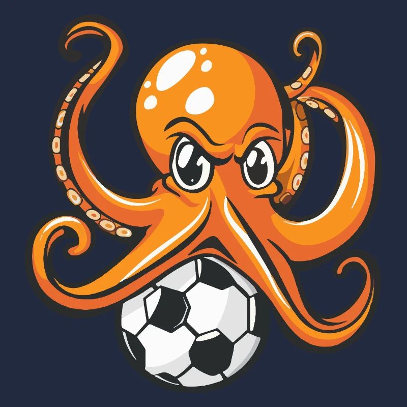 Krake am Ball