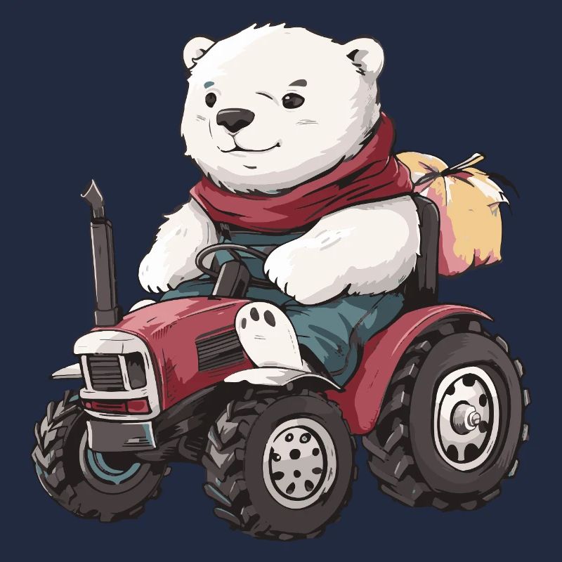 Eisbär Traktor Farmer