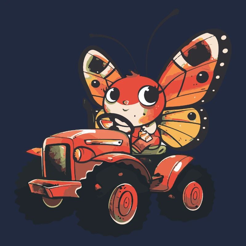 Butterfly Tractor Farmer