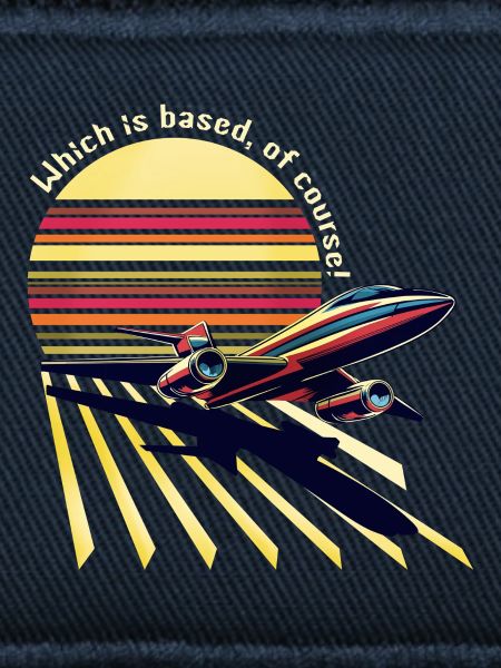 Retro Airplane Sunset (Based!)