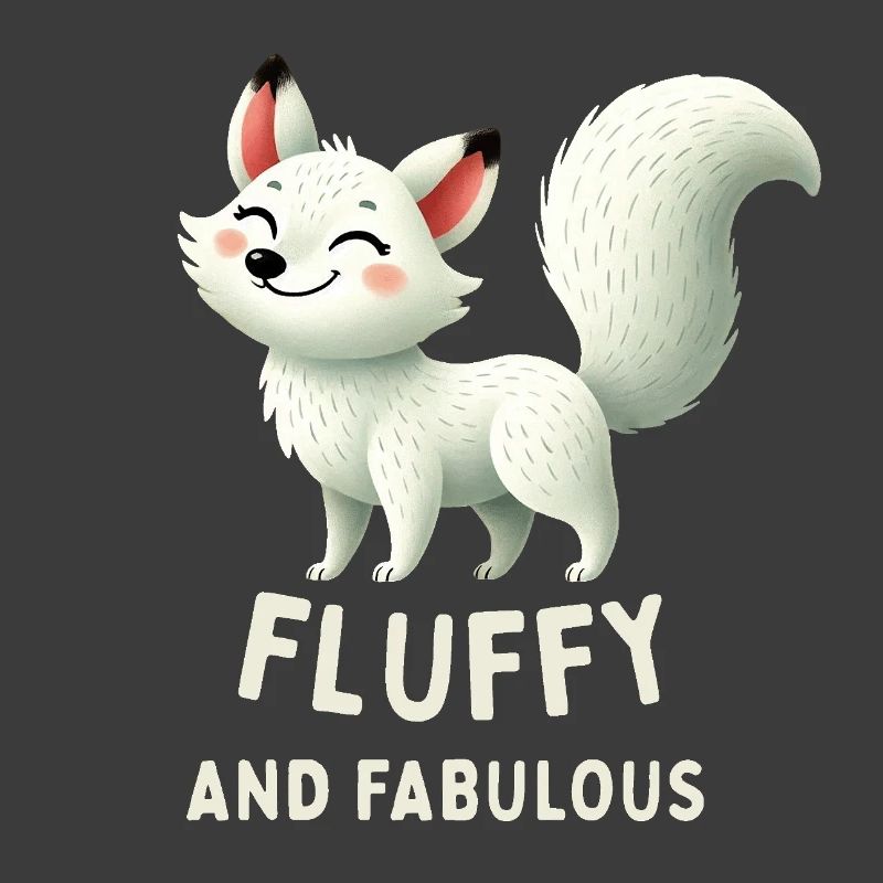 Fluffy White Fox