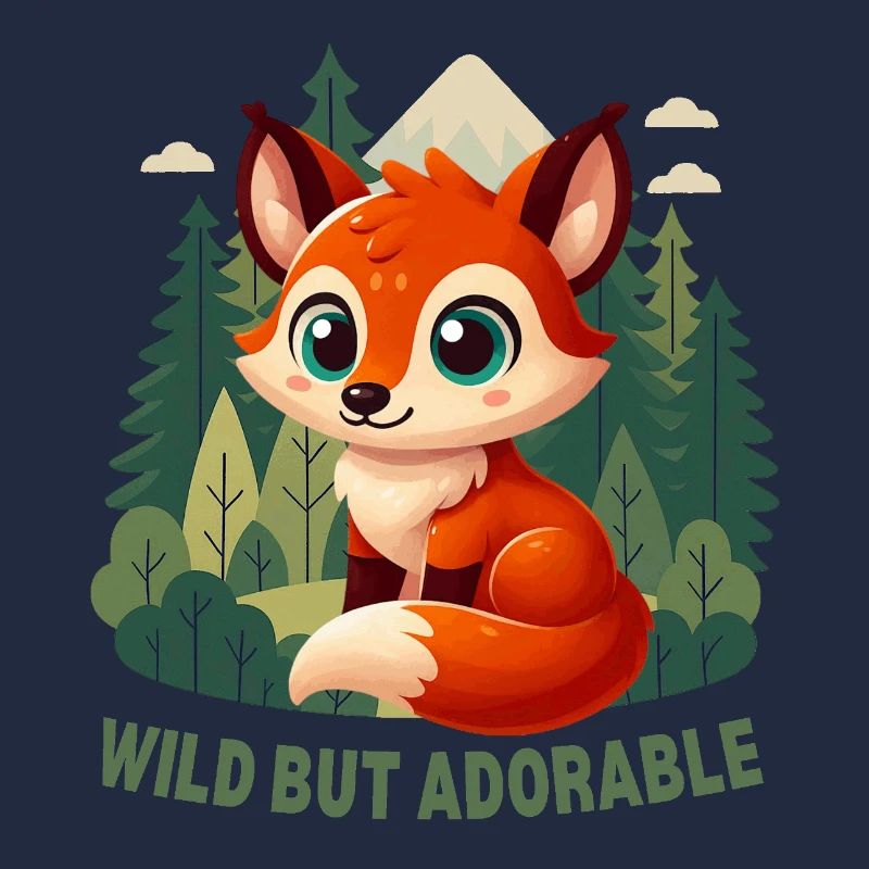 Süßer Fuchs im Wald