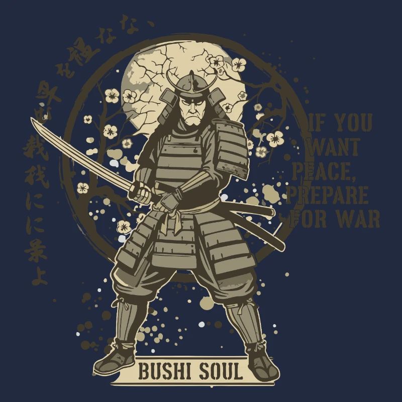 Samouraï de l’âme Bushi dans les Fleurs