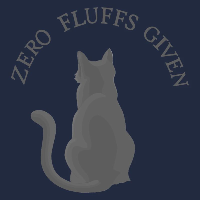 Zero Fluffs Given – Cat from behind with attitude