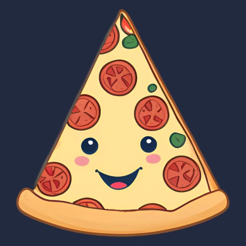 Kuschelige Pizzascheibe