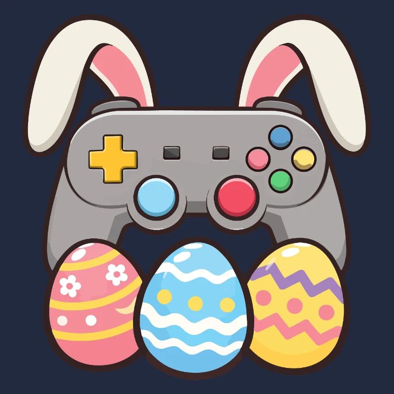 Bunny Gaming Controller Easter Gamer Spaß