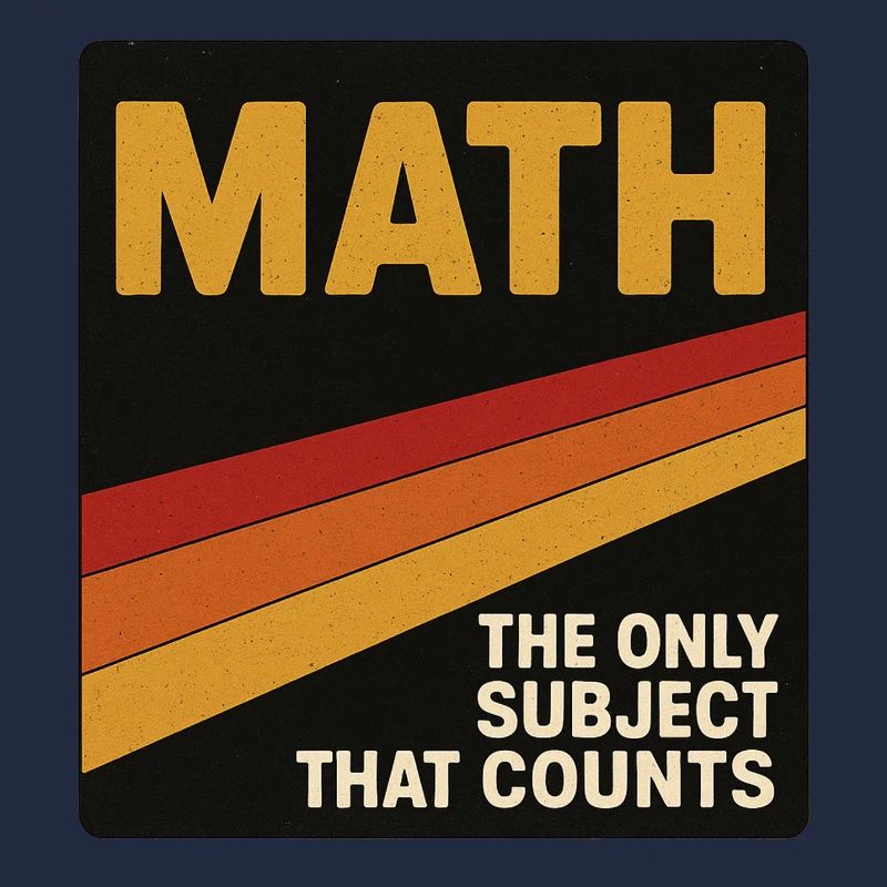 Vintage Math Counts Poster