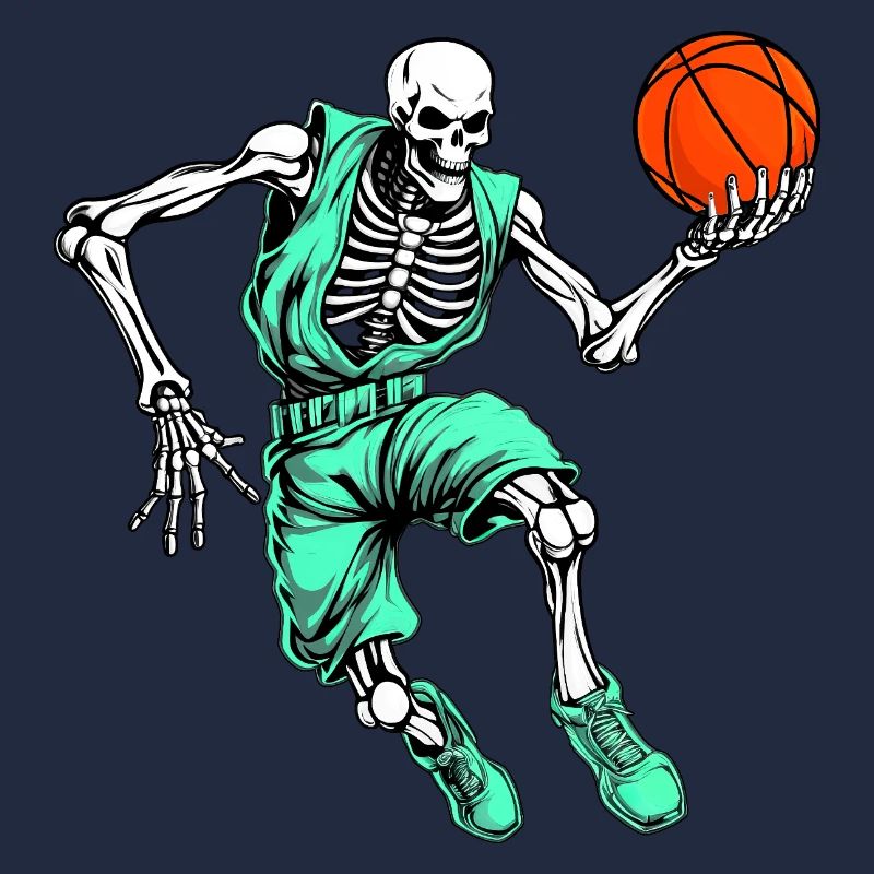Skelette Basketball