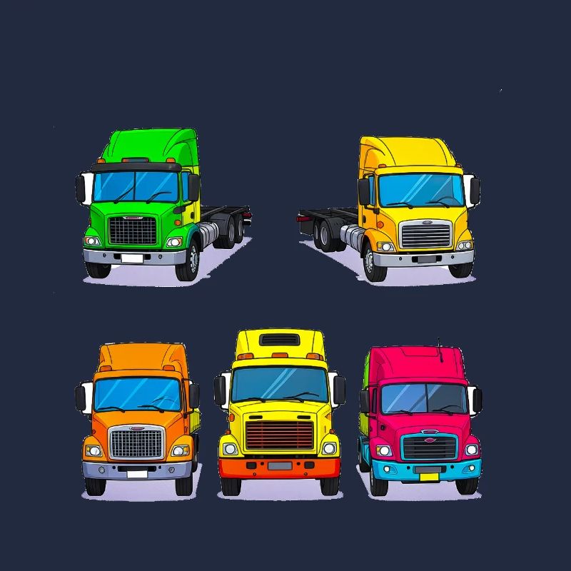 Lebendige Trucken-Sammlung