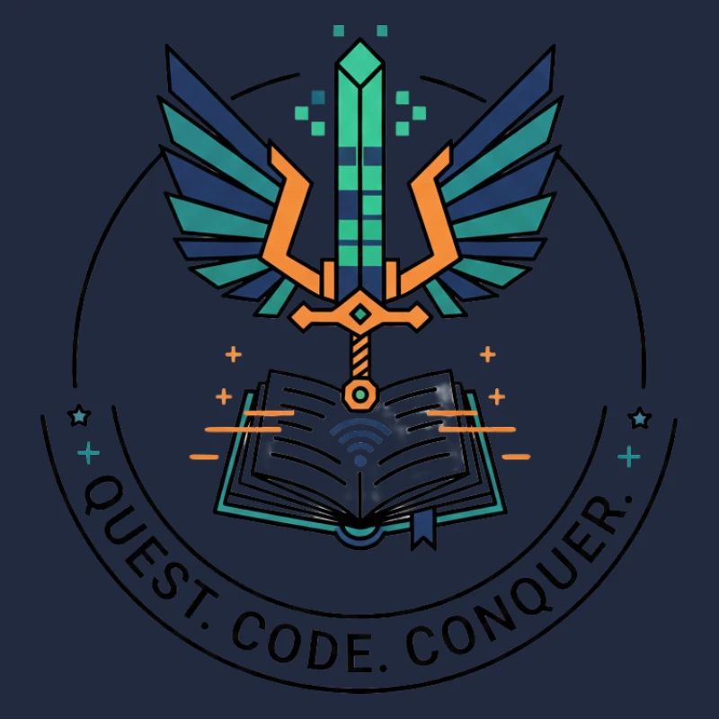 Quest. Code. Conquer Emblem