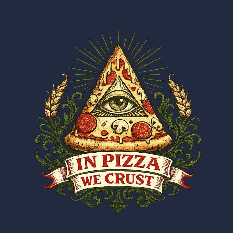 Motto der Pizza Pyramid Augenkruste