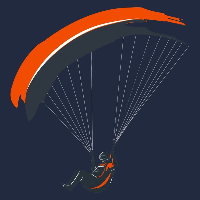 Paragliding Silhouette Abenteuer Freiheit