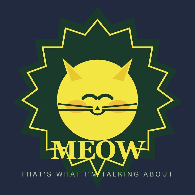 Sunny Meow Sun Mascot
