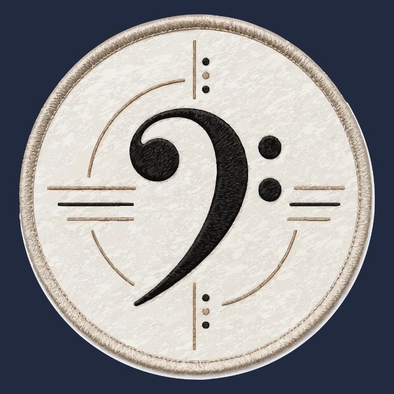 Clé de fa sur le patch
